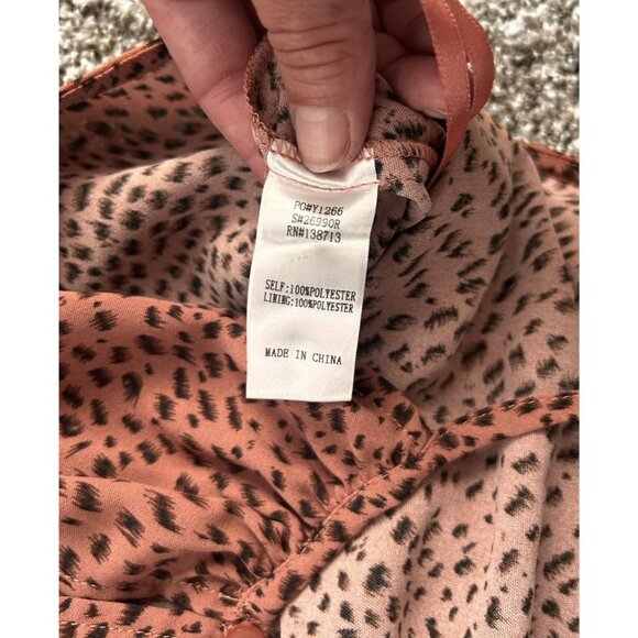 Rust Animal Print Romper NWT Size Medium - Picture 9 of 9